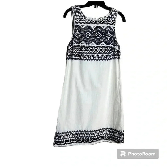 MAX STUDIO dress,women med , 100 cotton,lined,embroidered,Eyelets,prairie, - Picture 1 of 16